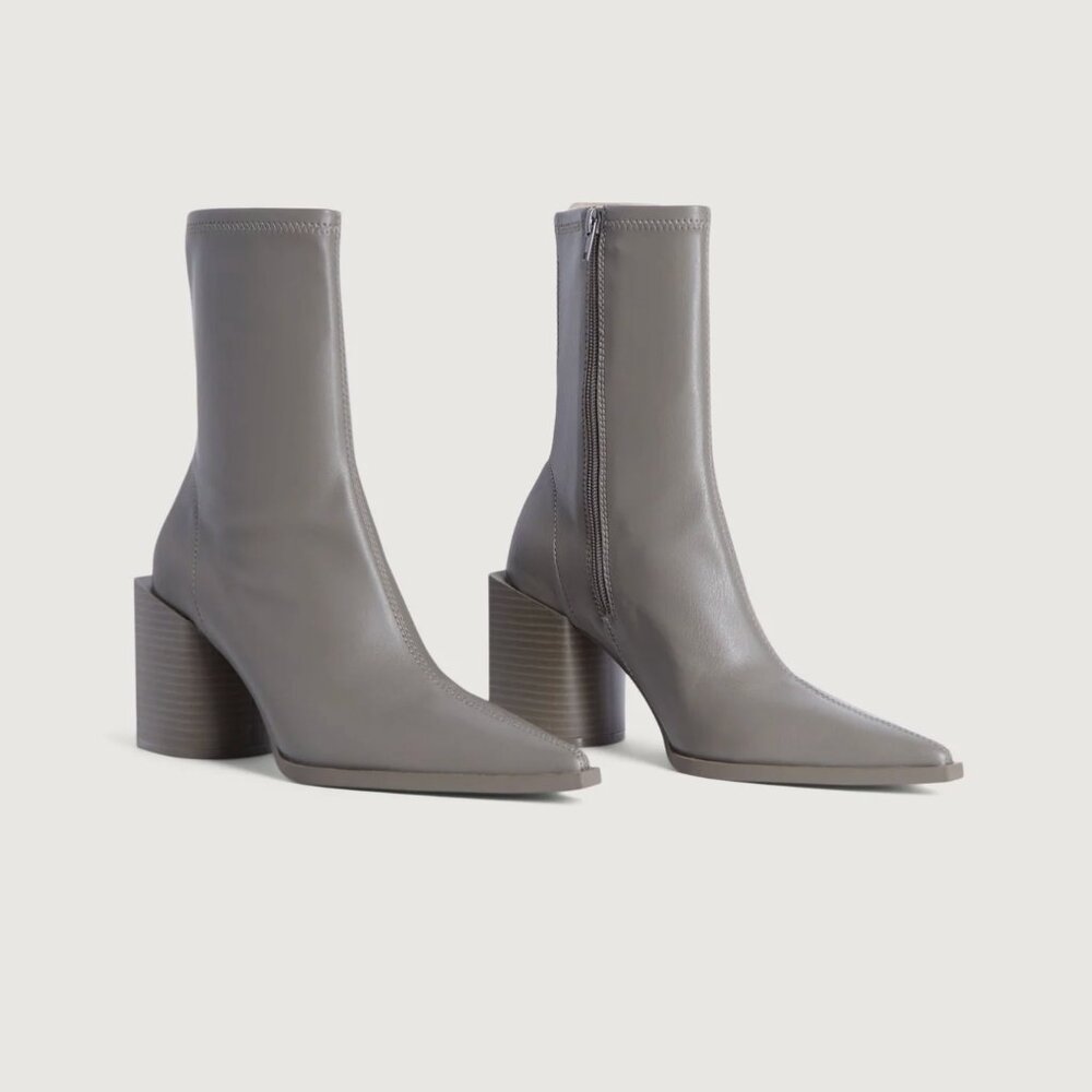Taupe Structural Ankle Boots